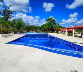Family accommodation with pool and water park